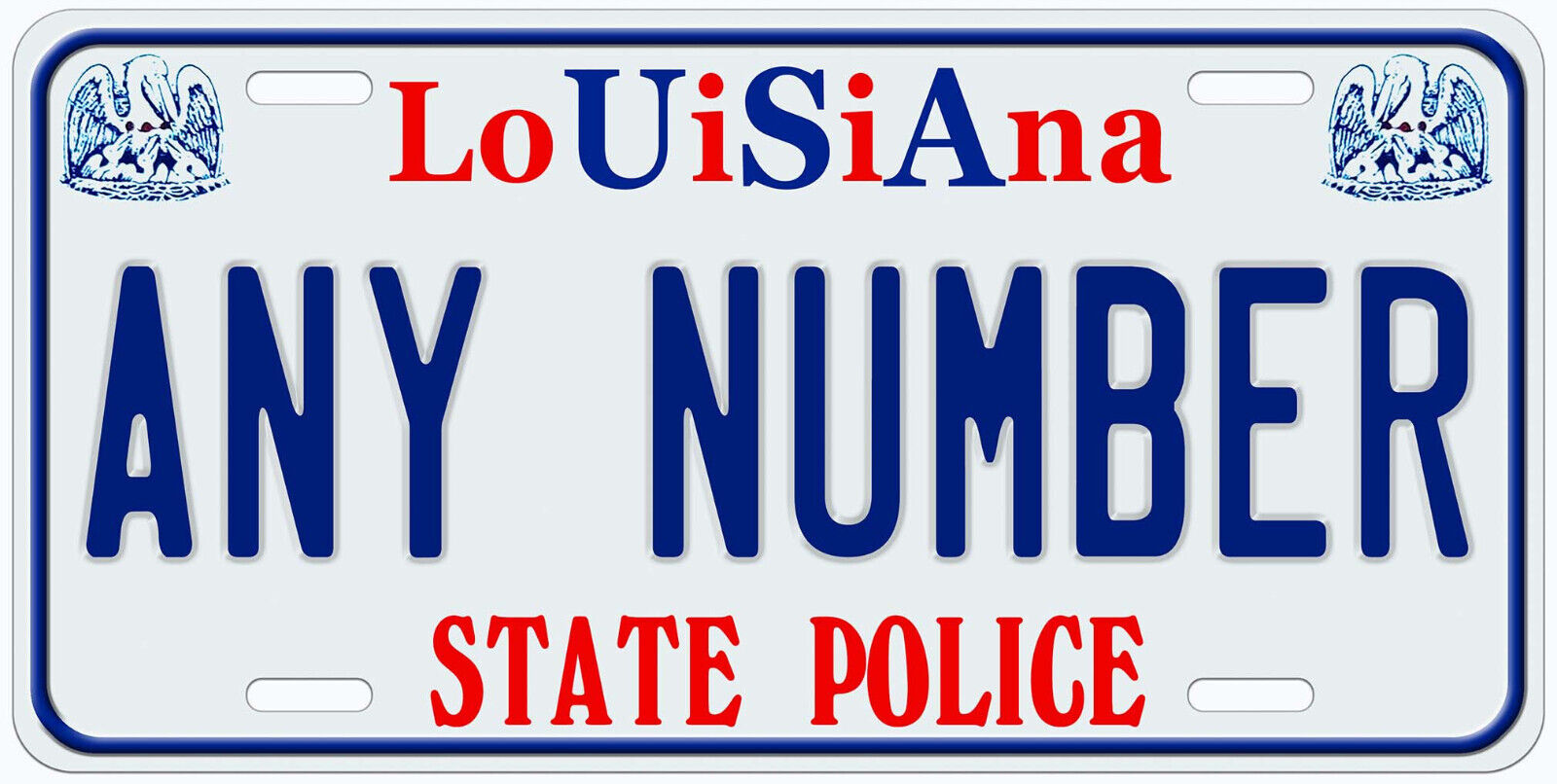 Louisiana Old Police Any Name Personalized Novelty Car License Plate