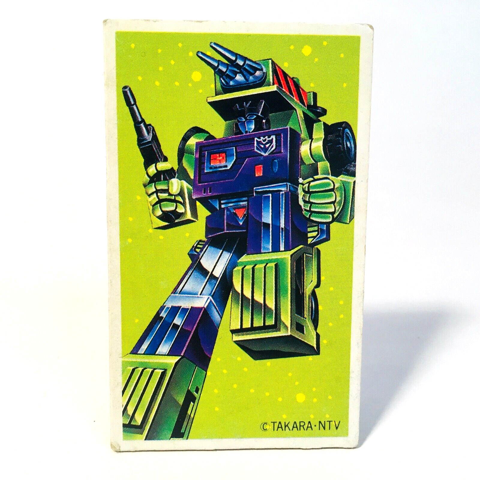 Menko Japan Card Transformers Mix Master Tomy Leopardon Mecha Shogun Warrior