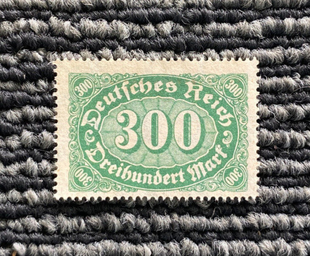 Germany Deutsches Reich 300 Mark Stamp 1922 Vintage Collectable
