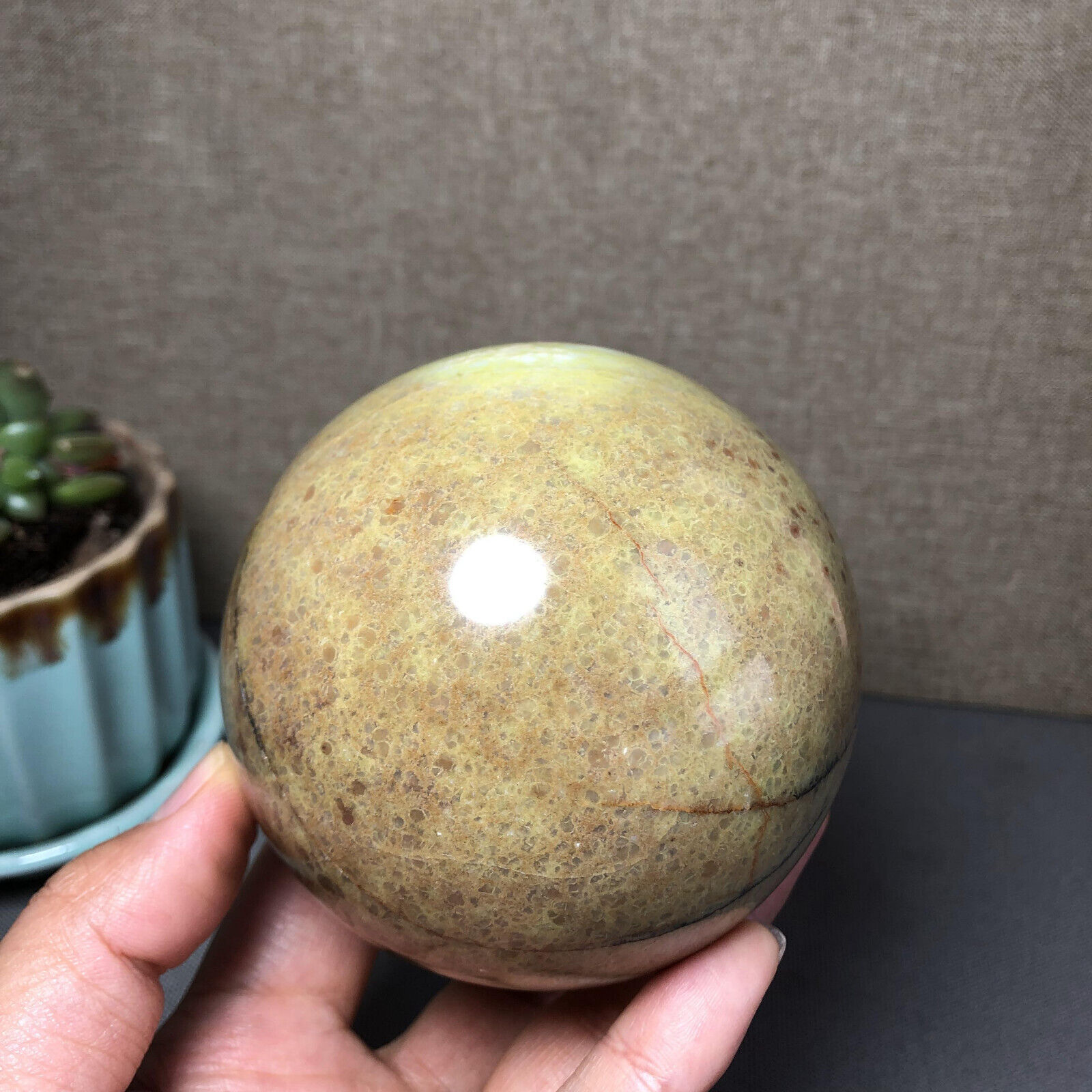 83mm NATURAL Polished Opal Ball Crystal Gem sphere Mineral Specimen 645g A1543