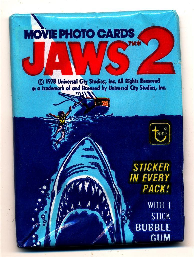 1978 Topps Universal Studios Jaws 2 (Movie) Trading Card Pack