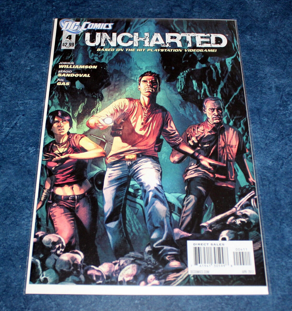 UNCHARTED #4 1st print DC COMIC 2012 NATHAN DRAKE TOM HOLLAND MOVIE NM HOT