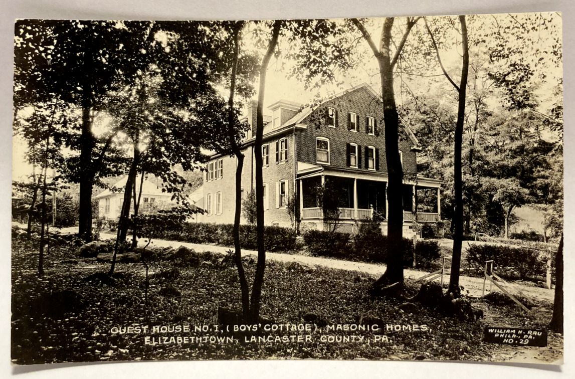 RPPC Guest House, Boys Cottage, Masonic Homes, Elizabethtown PA Postcard