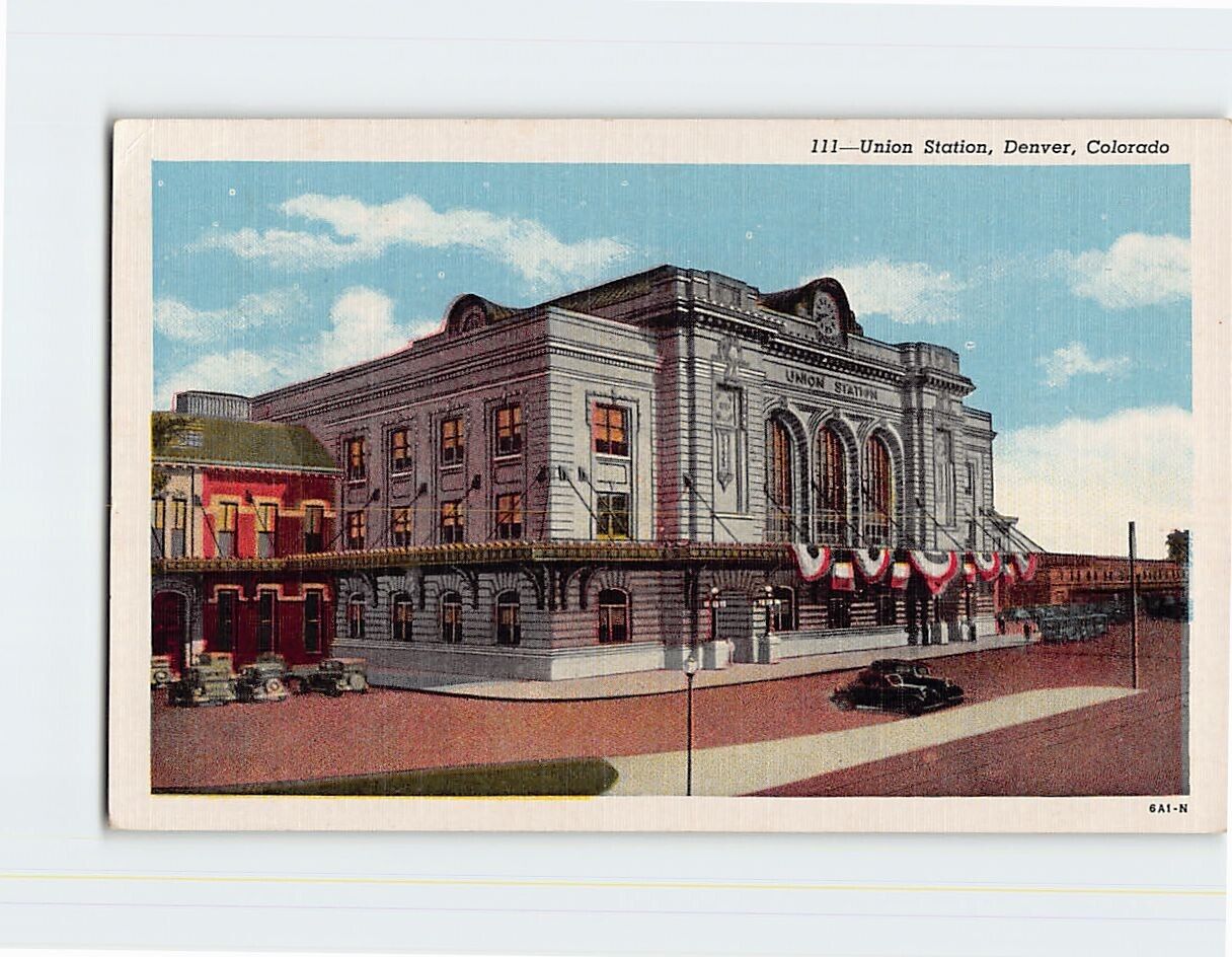 Postcard New Union Depot Denver Colorado USA