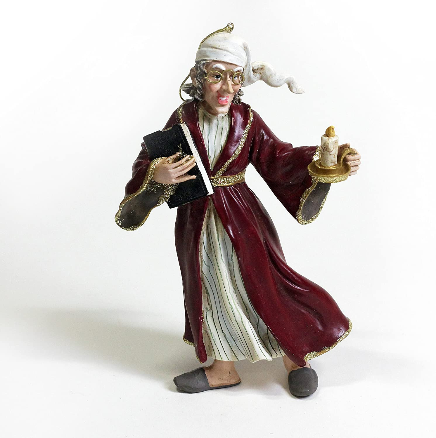 Kurt Adler Ebenezer Scrooge Resin Ornament, Christmas