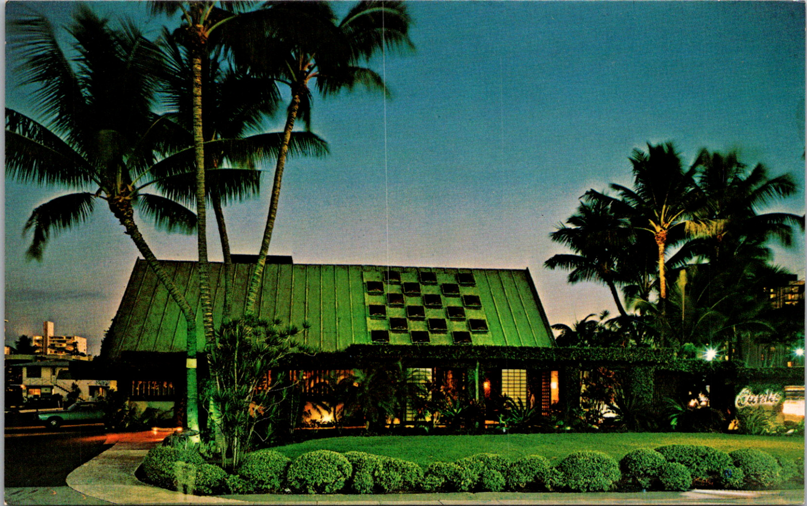 Honolulu Hawaii- Canlis\' Restaurant 2100 Kalakaua Ave Vintage C. 1950\'s Postcard