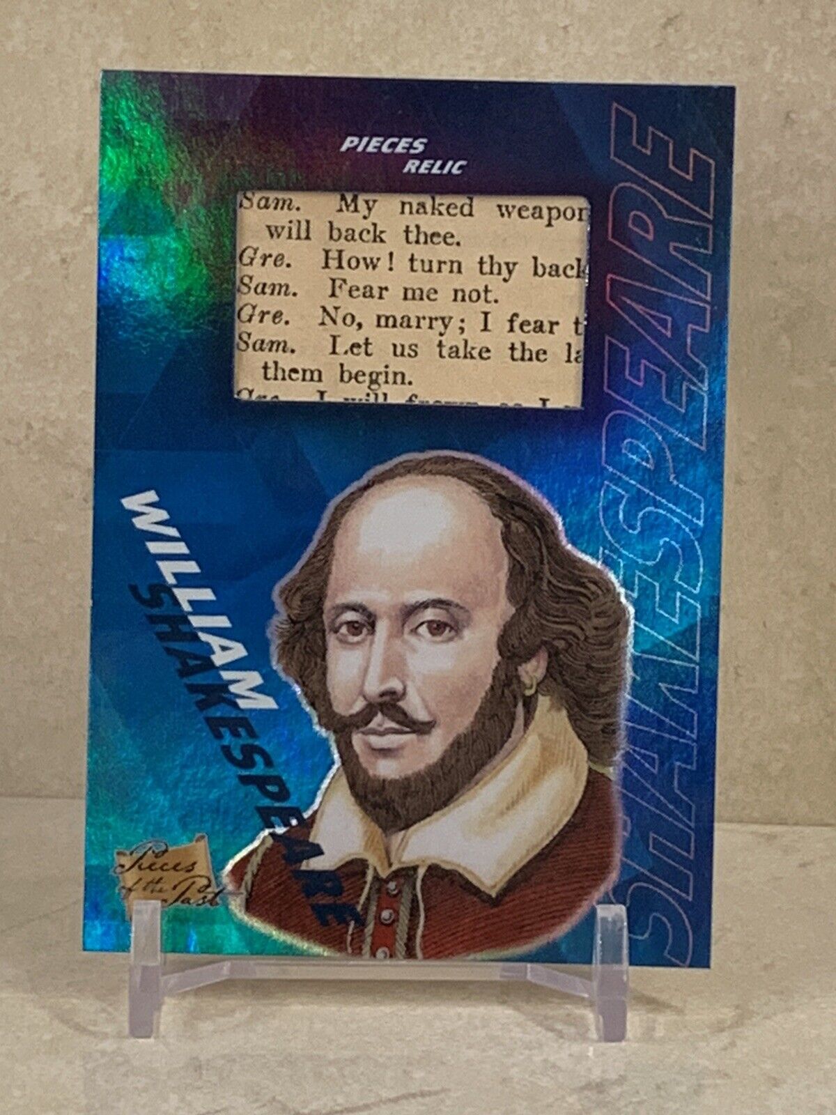 2021 Leaf Pieces Of History William Shakespeare SP BLUE FOIL #284