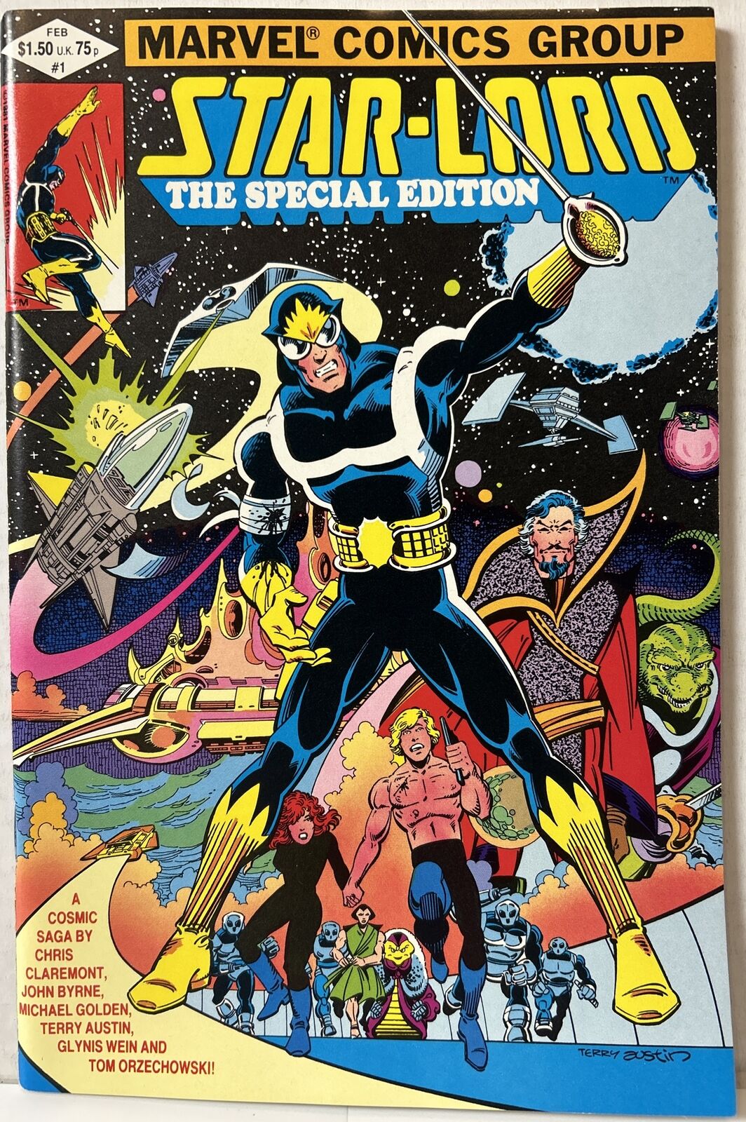 Star-Lord The Special Edition #1 (1982) Marvel, Claremont-Byrne Bronze Age VF-NM