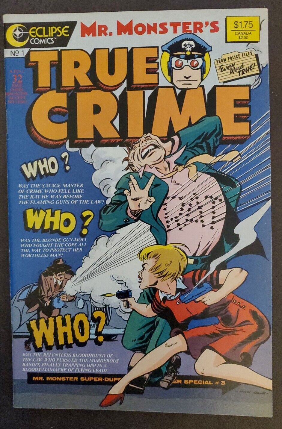 Mr. Monster\'s True Crime #1 (1986, Eclipse Comics)