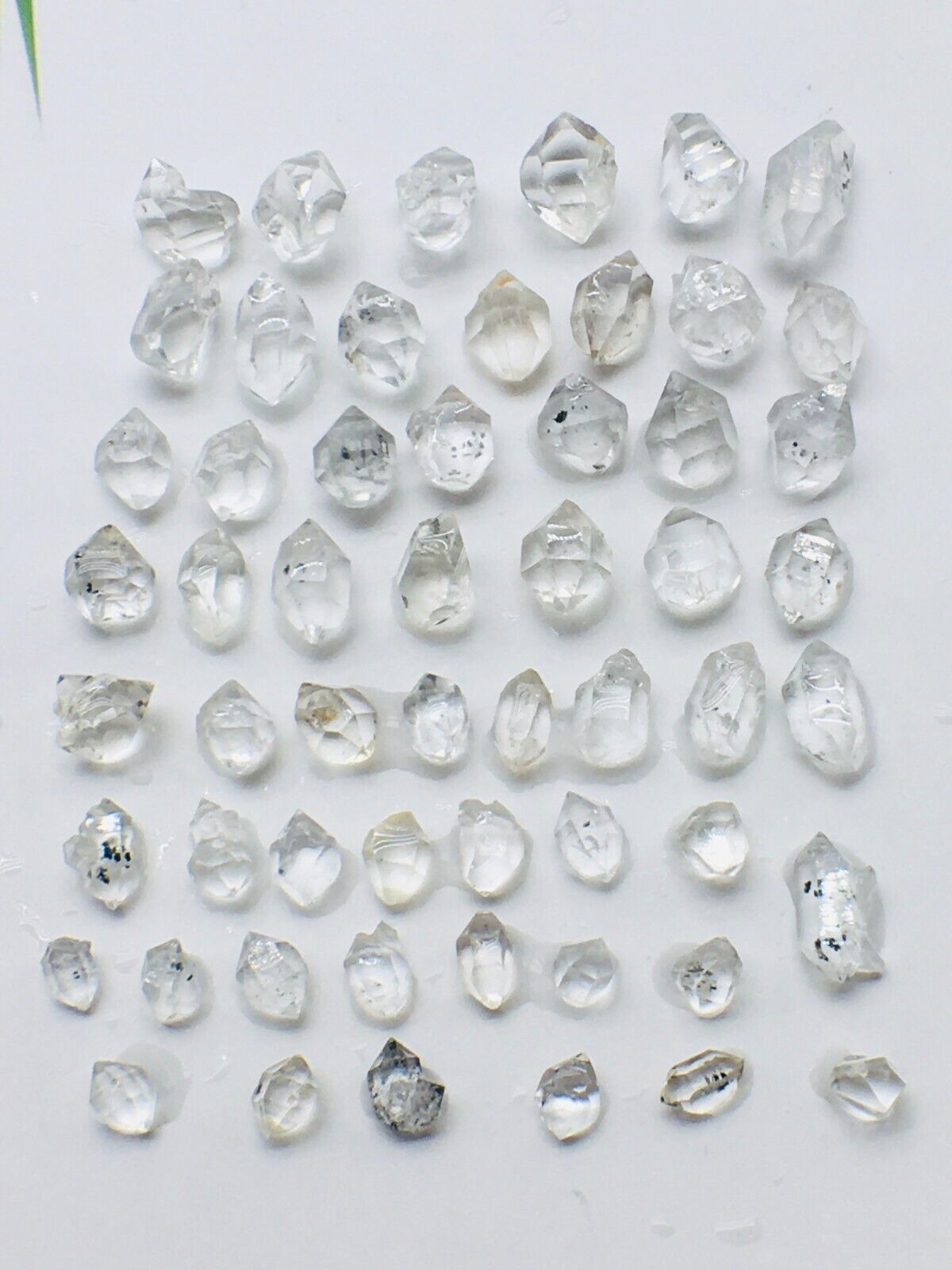 56pc Herkimer Diamond AAA small 5mm to13mm Top gem crystal From-NY  55ct F20