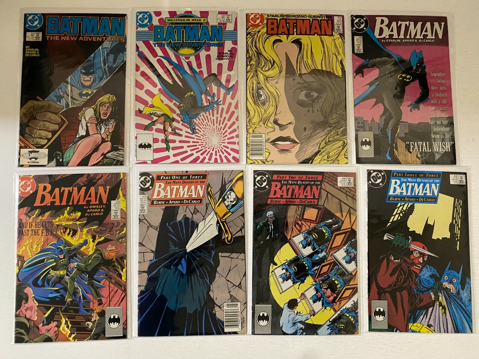 Batman lot #414-474 41 diff avg 7.0 (range 6.0-8.0) (1987-92)