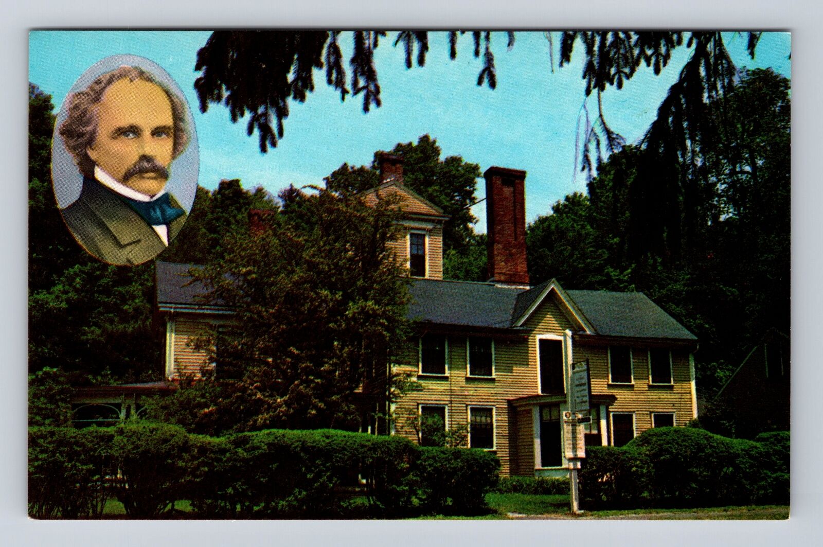 Concord MA-Massachusetts, Hawthorne's Wayside, Antique, Vintage Postcard