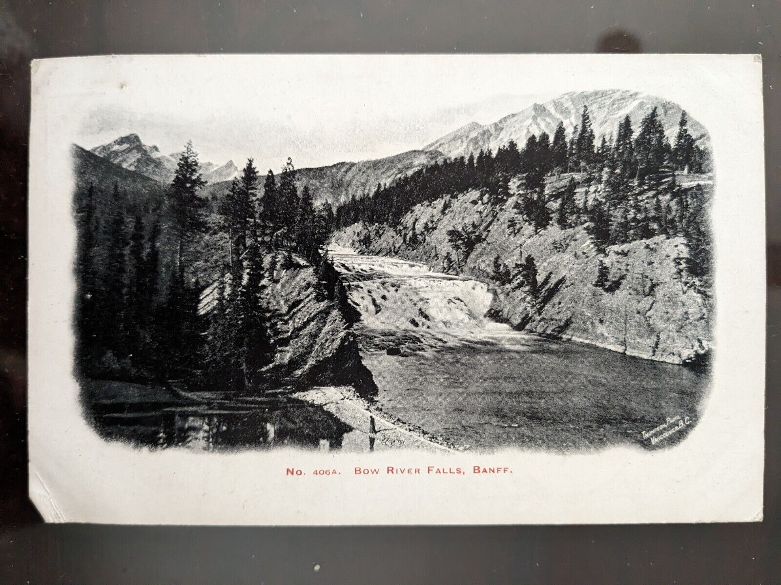 Bow River Falls, Banff, Alberta, CAN - 1904, Rough Edges