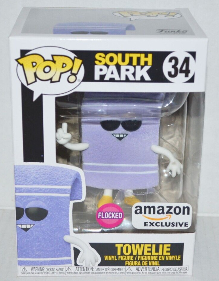 Funko POP South Park: Towelie #34 Vinyl Figure Flocked Amazon Exclusive MINT🔥