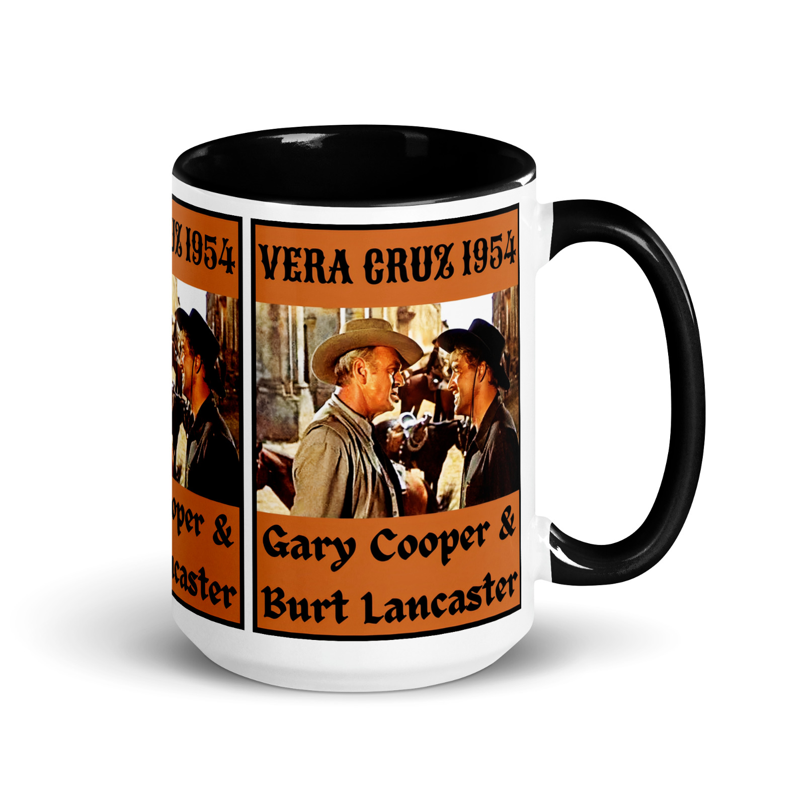Gary Cooper Burt Lancaster VERA CRUZ Classic Western movie FAN Coffee Mug 15oz