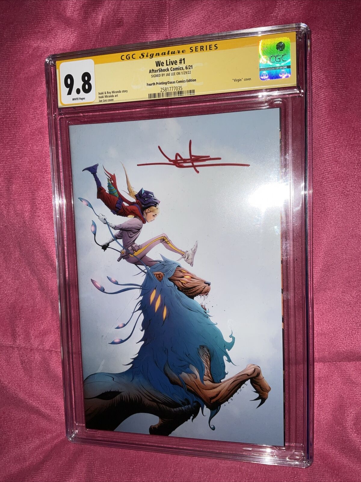 We Live #1 4th Print OASAS Comics Exclusive CGC 9.8 Signed By Jae Lee