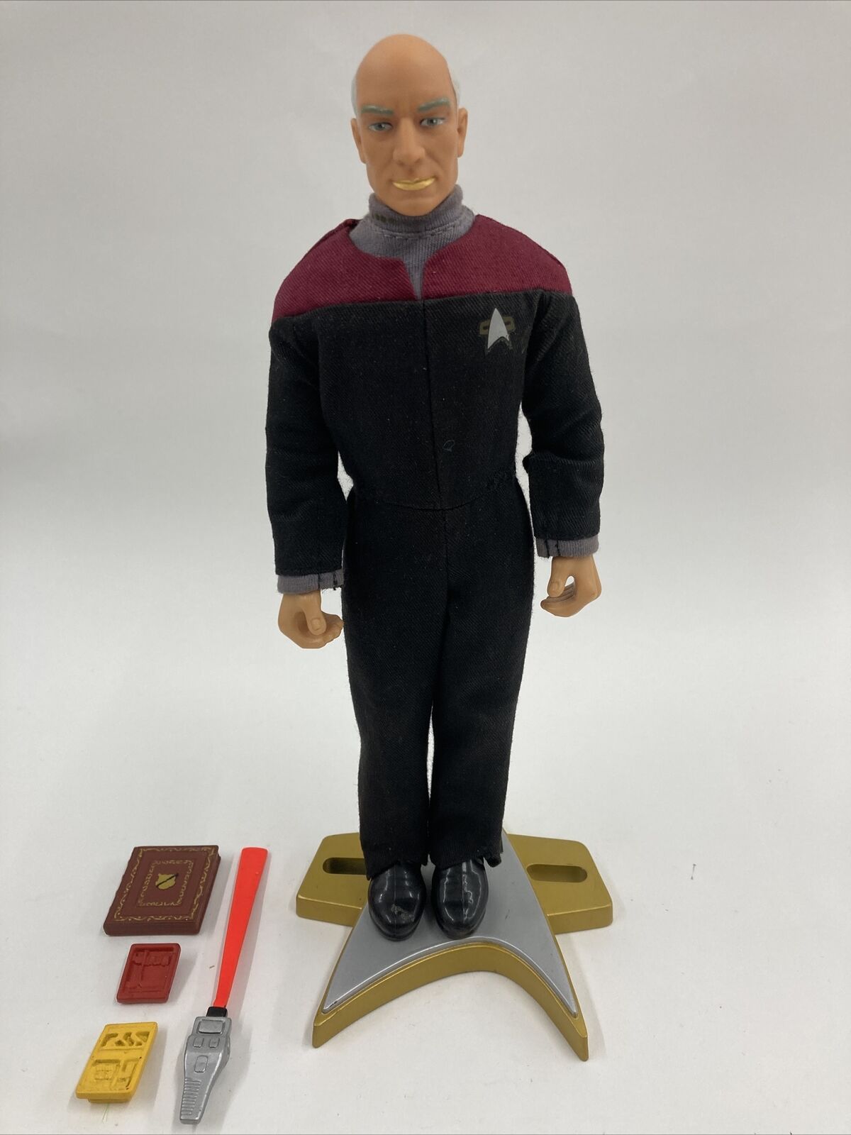 Captain Jean Luc Picard 1994 Playmates 9” Tall With Accessories