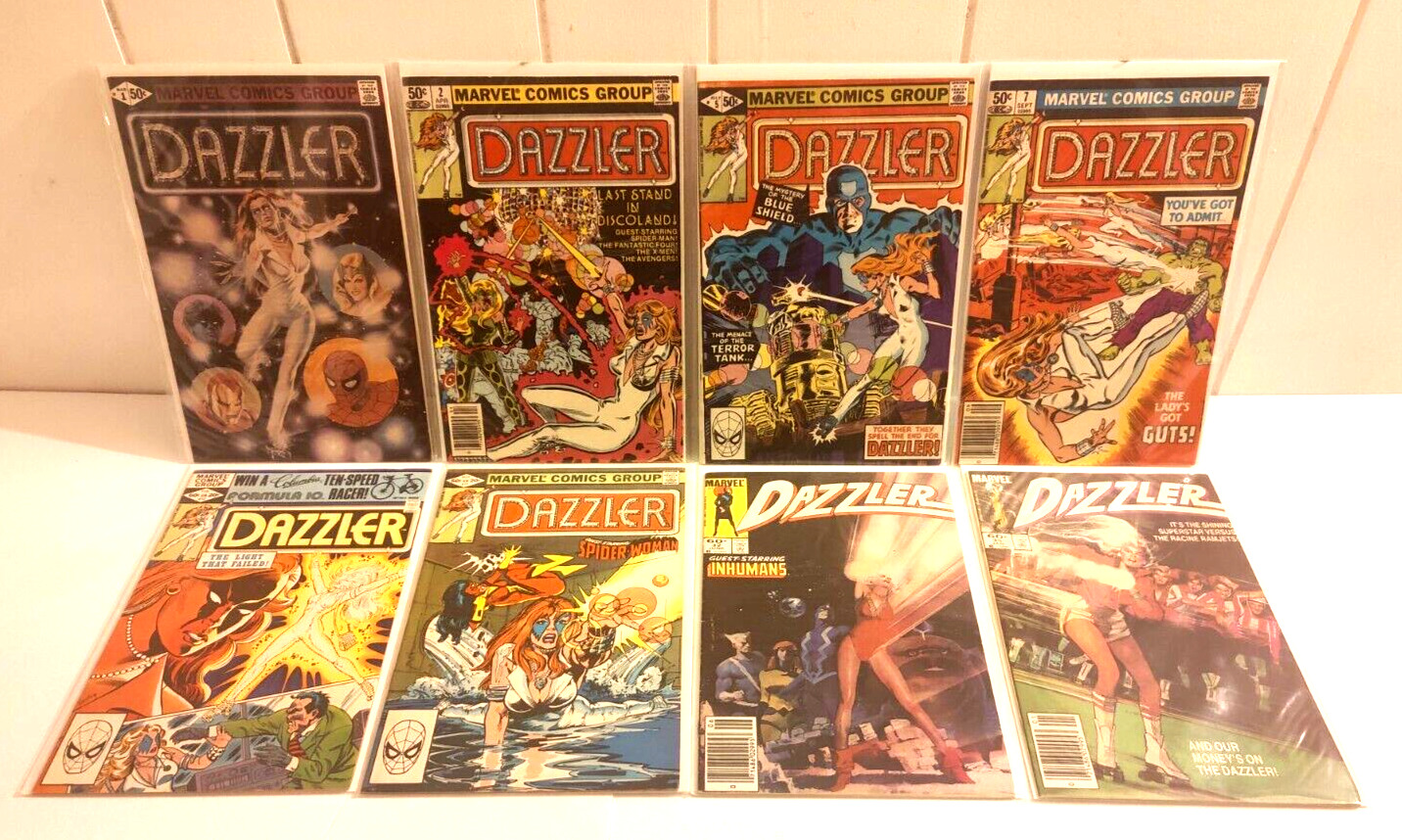 Dazzler Lot of 8 Marvel Comics #1 Print Error KEY
