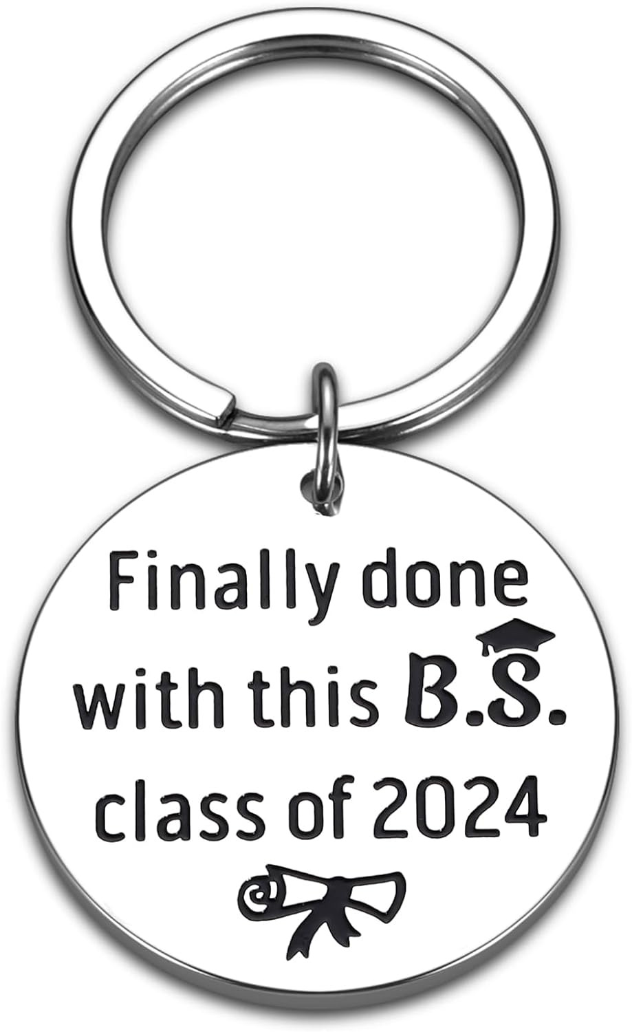 Class of 2024 Graduation Keychain, Funny Graduation Gifts for Her Him, 2024 Coll