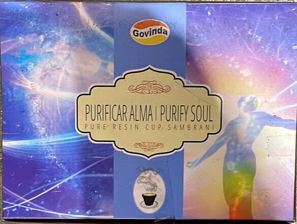 Govinda Premium Sambrani Cups Pure Resin Incense Purify Soul  box for 12 pcs