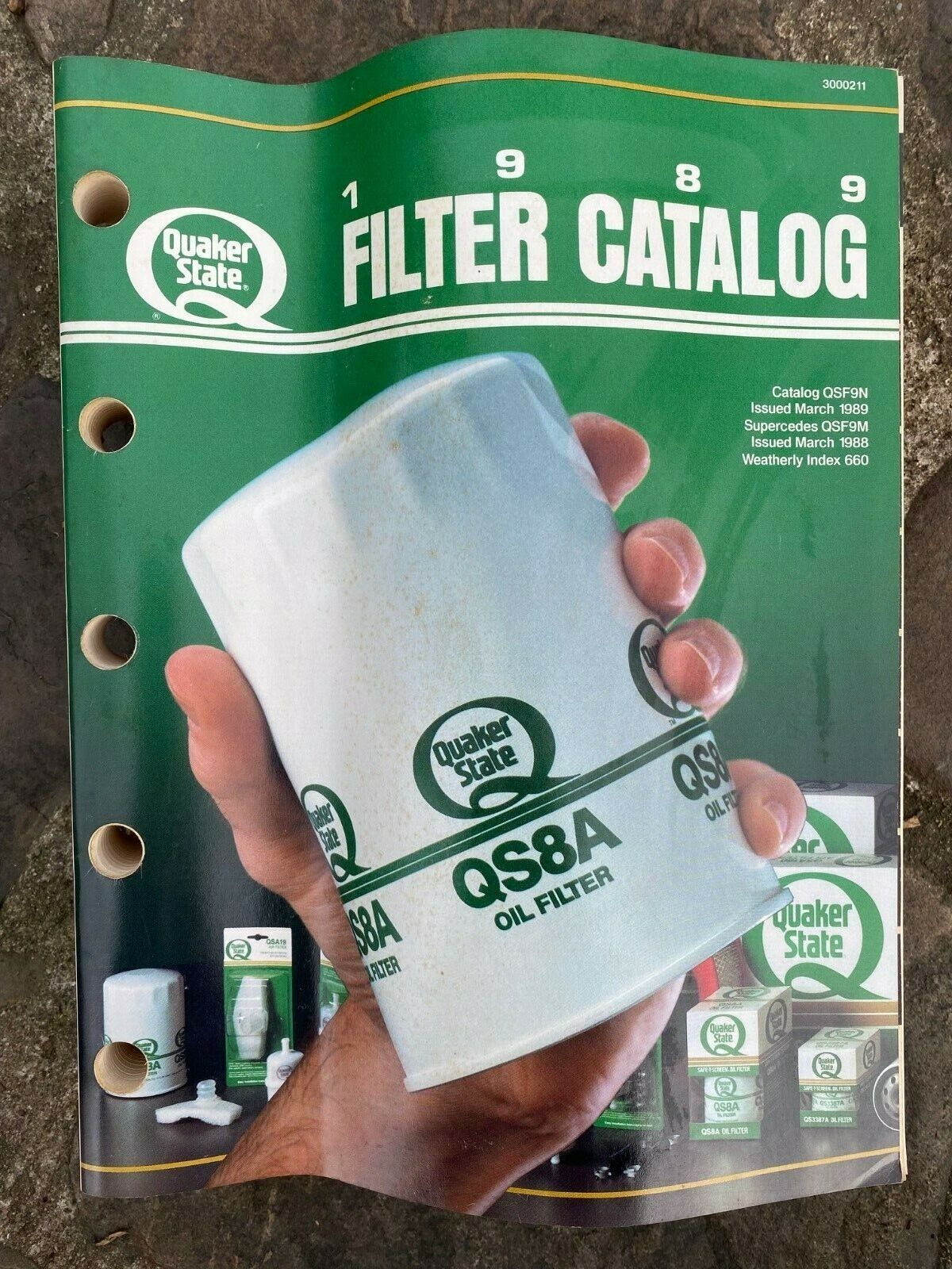 Vintage Original 1989 Quaker State Filter Catalog 680-pages