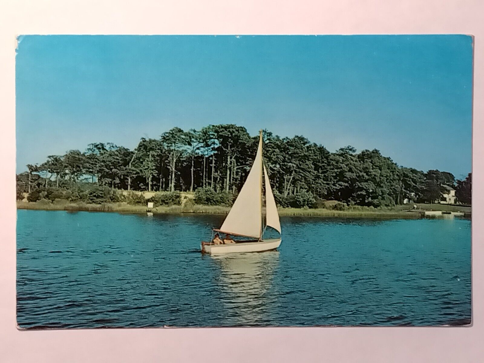 Sailing With Sails Set  Postcard