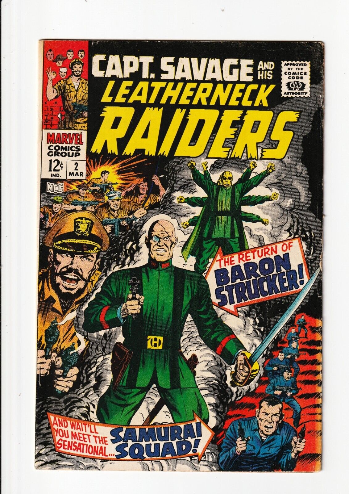 Capt. Savage and His Leatherneck Raiders #2 (Marvel 1968) 1st print