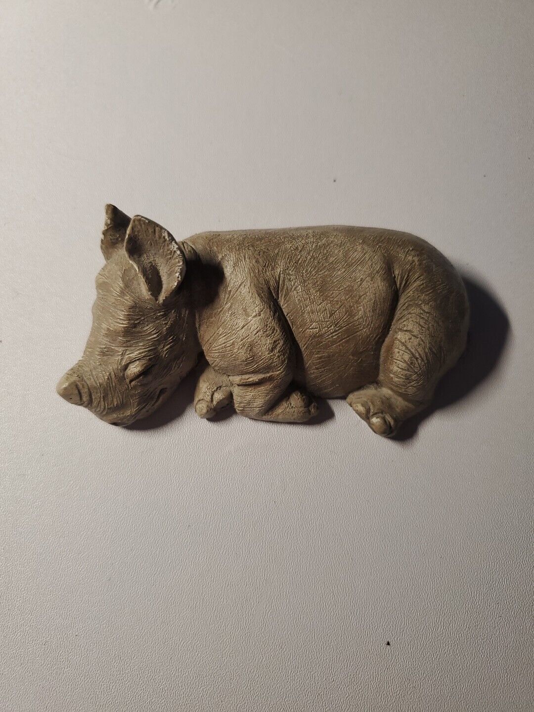 Sandicast 1989 Rhino #W10 Sandcast Sculpture Sandra Brue Made In USA