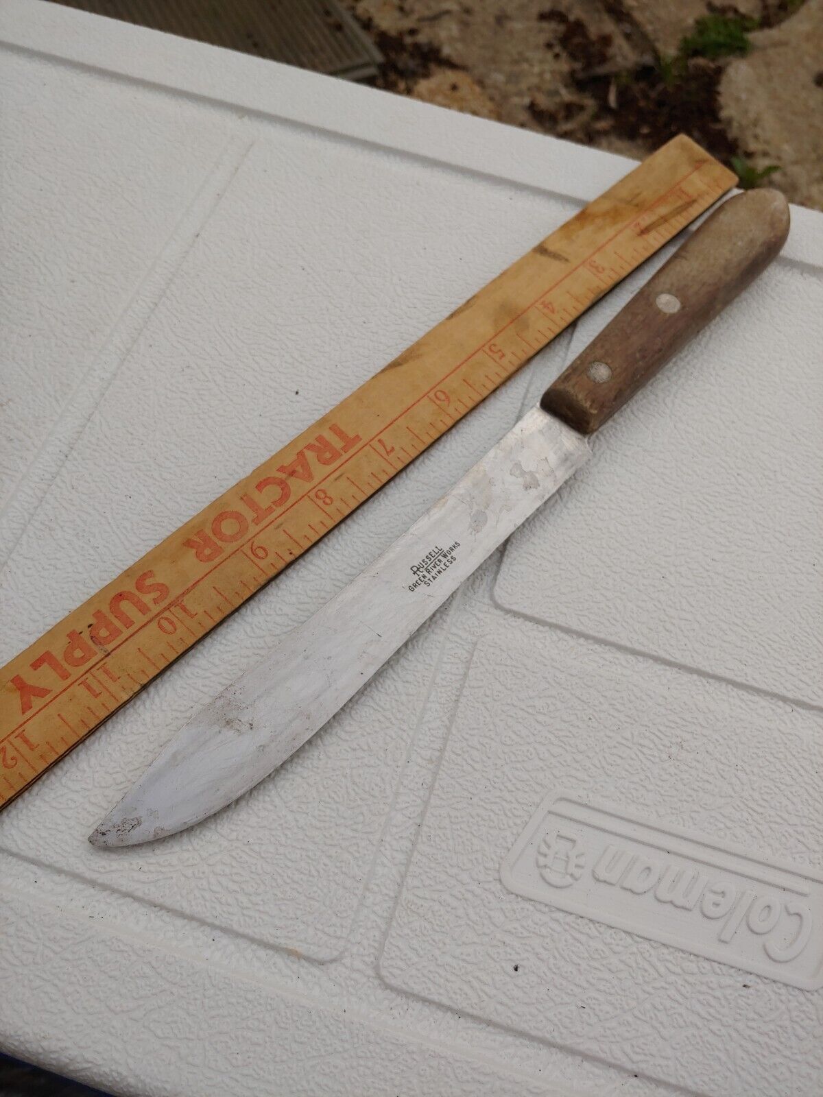 Antique Russell Green River Works Knife 12\