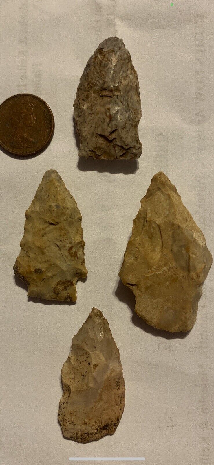 Authentic Native American Indian Arrowheads Daviess County Indiana