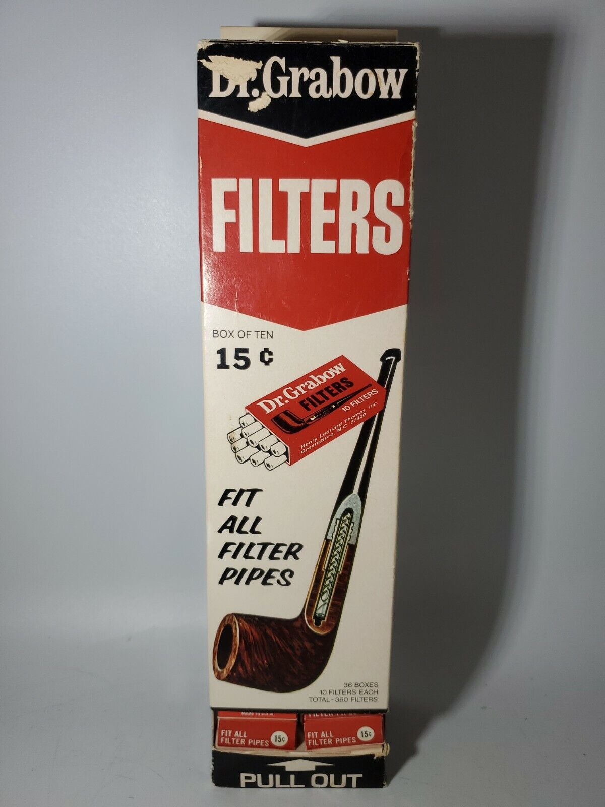 Vintage Dr. Grabow Pipe Filters w/ Retail Display Packs of 10 Unopened RARE 