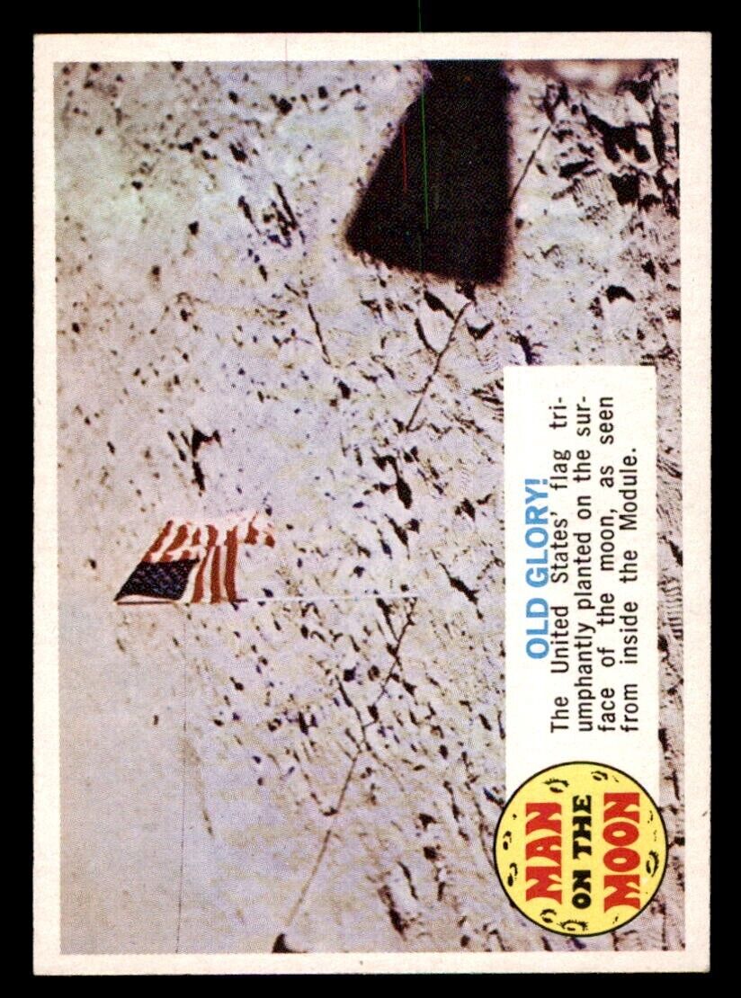 1970 Topps Man on the Moon #83 Old Glory NM/MT