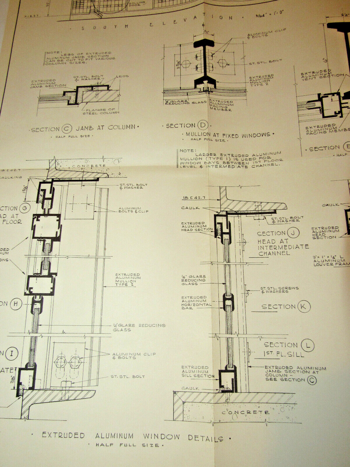 VTG 1954 HEINZ VINEGAR BUILDING/HEINZ LOFTS, PITTSBURGH, PA. BLUEPRINT/POSTER