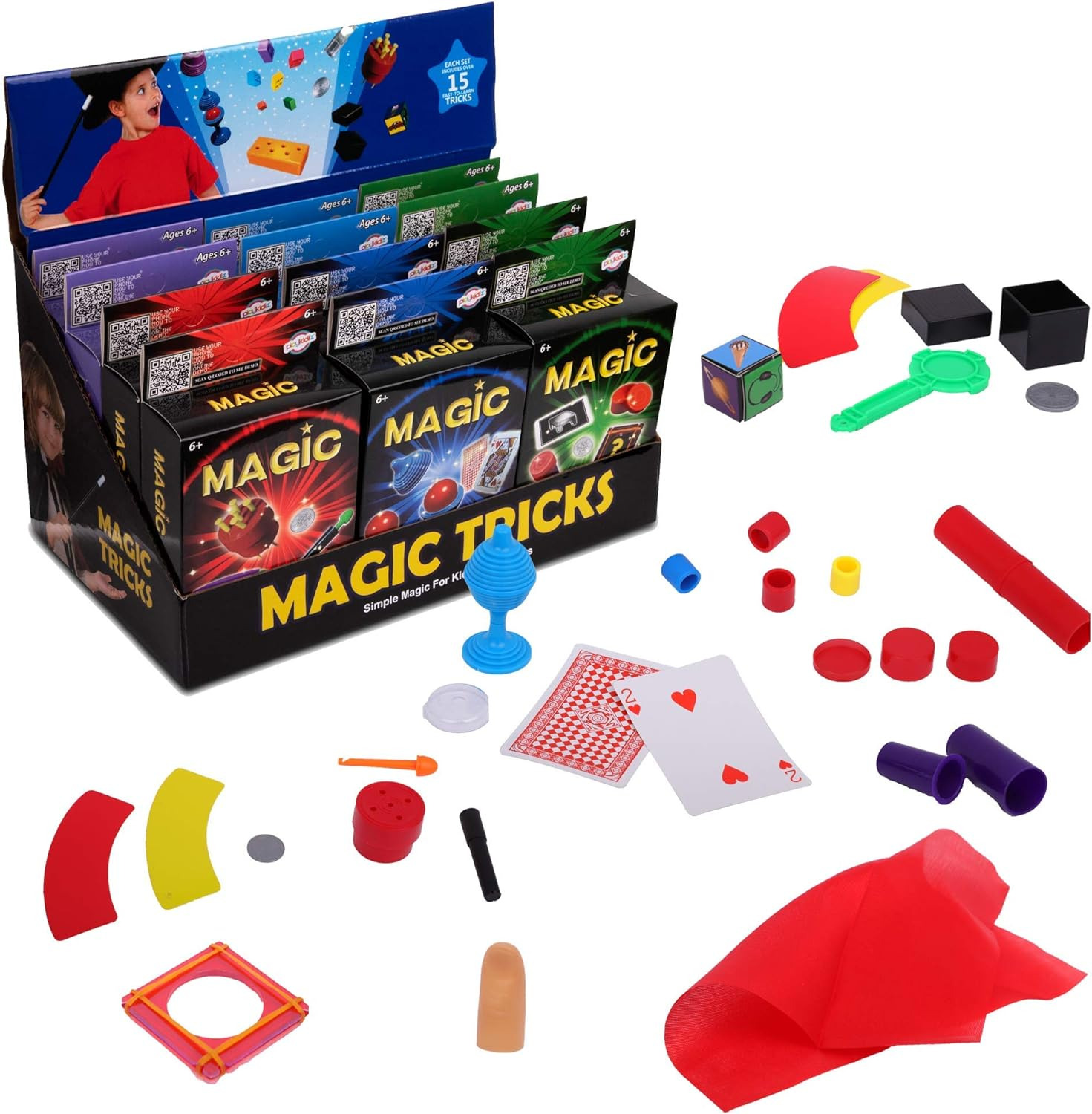 12 Packs of Magic Trick for Kids - Party Favors Magic Set with over 15 Tricks Ea