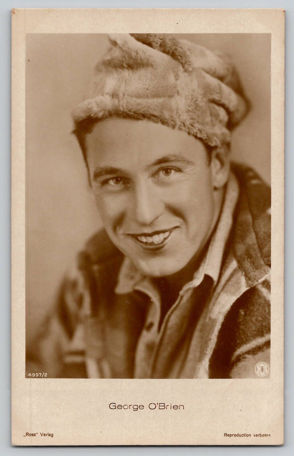 Silent Film Movie Actor George O\'Brien Vintage RPPC Photo Postcard Ross Verlag