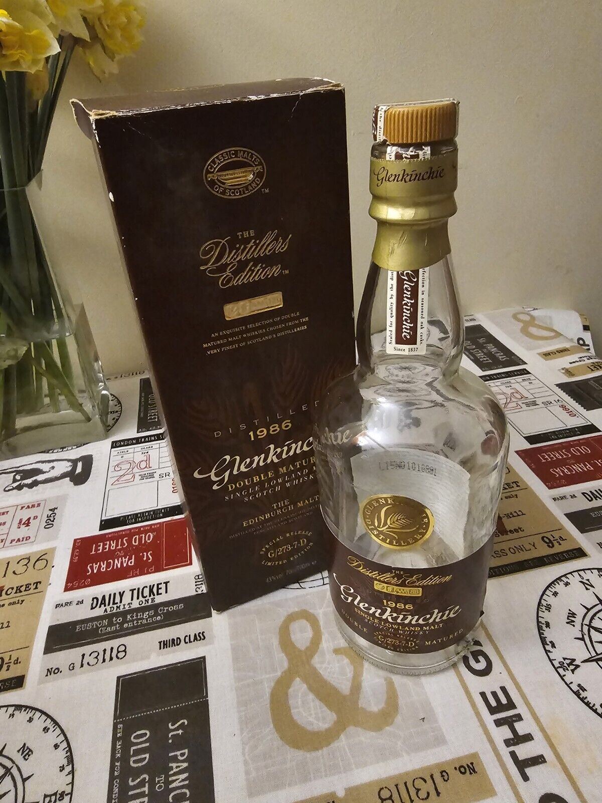 Glendronach 12 Year Empty Whisky Bottle And Box