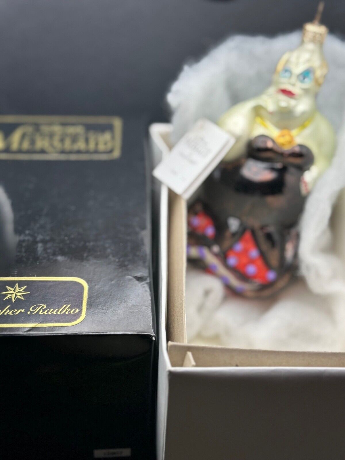 VTG Christopher Radko Disney THE LITTLE MERMAID  Ornament URSULA w Box + TAG
