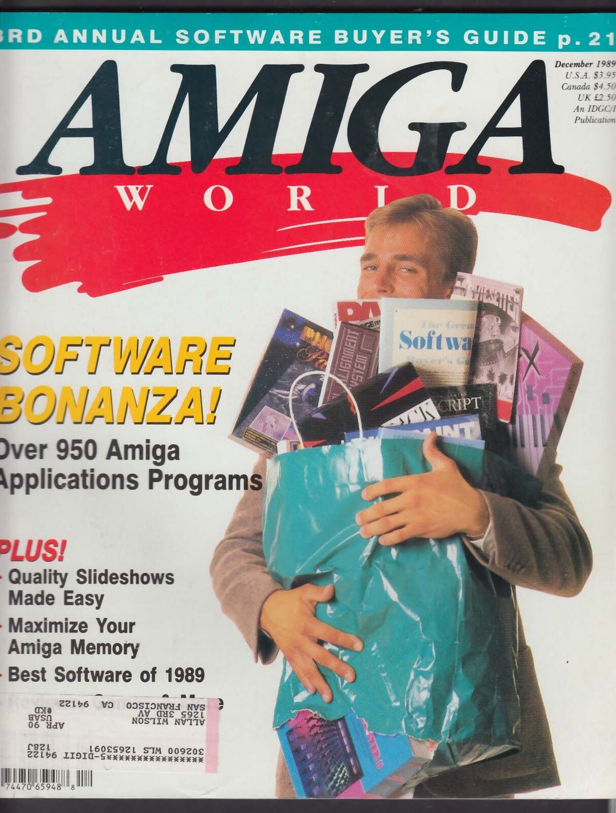 AMIGA WORLD Applications Software Buying Guide Maximize Memory 12 1989