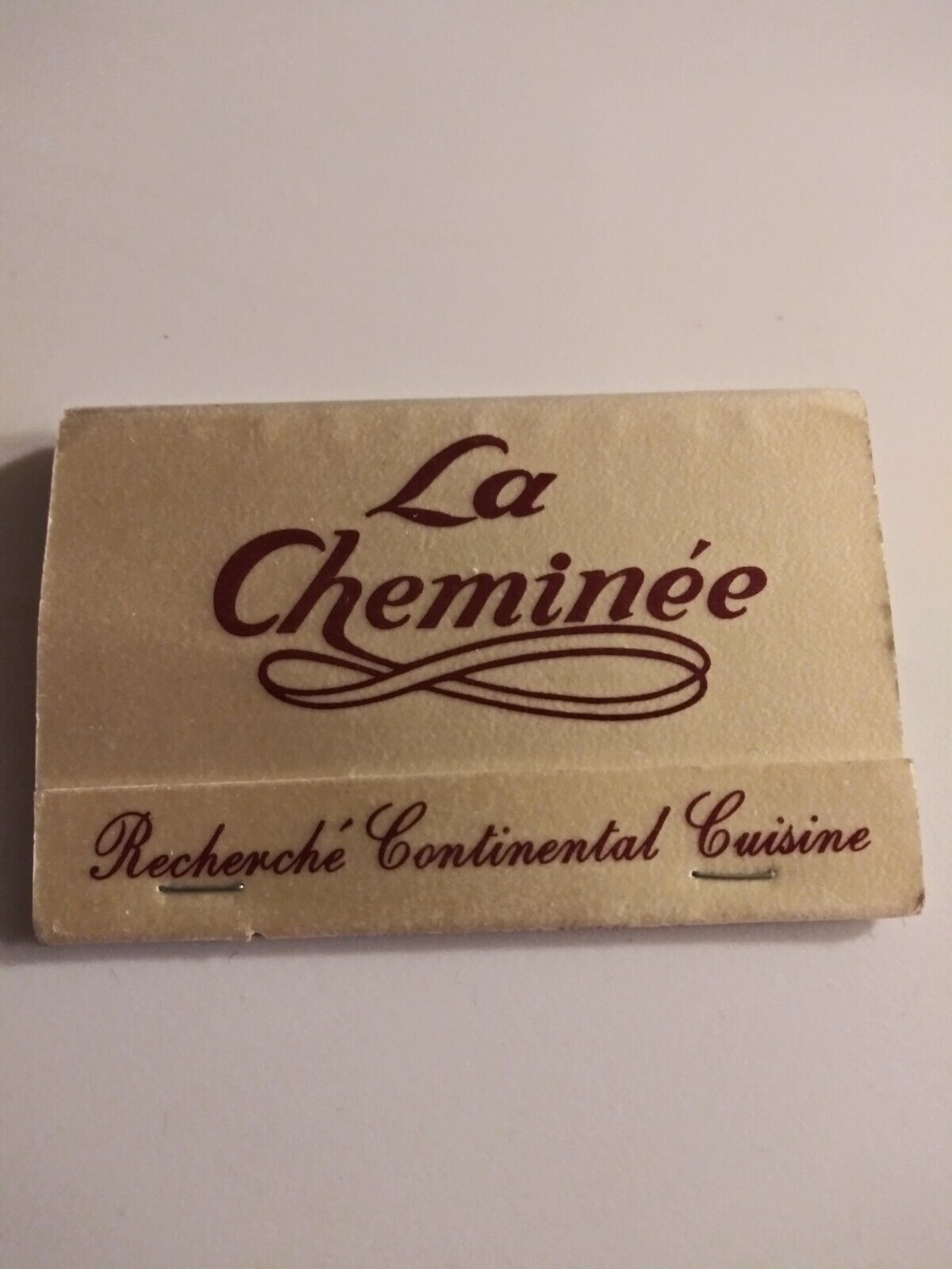 Vintage Large Matches From La Cheminee Restaurant Ontario California.