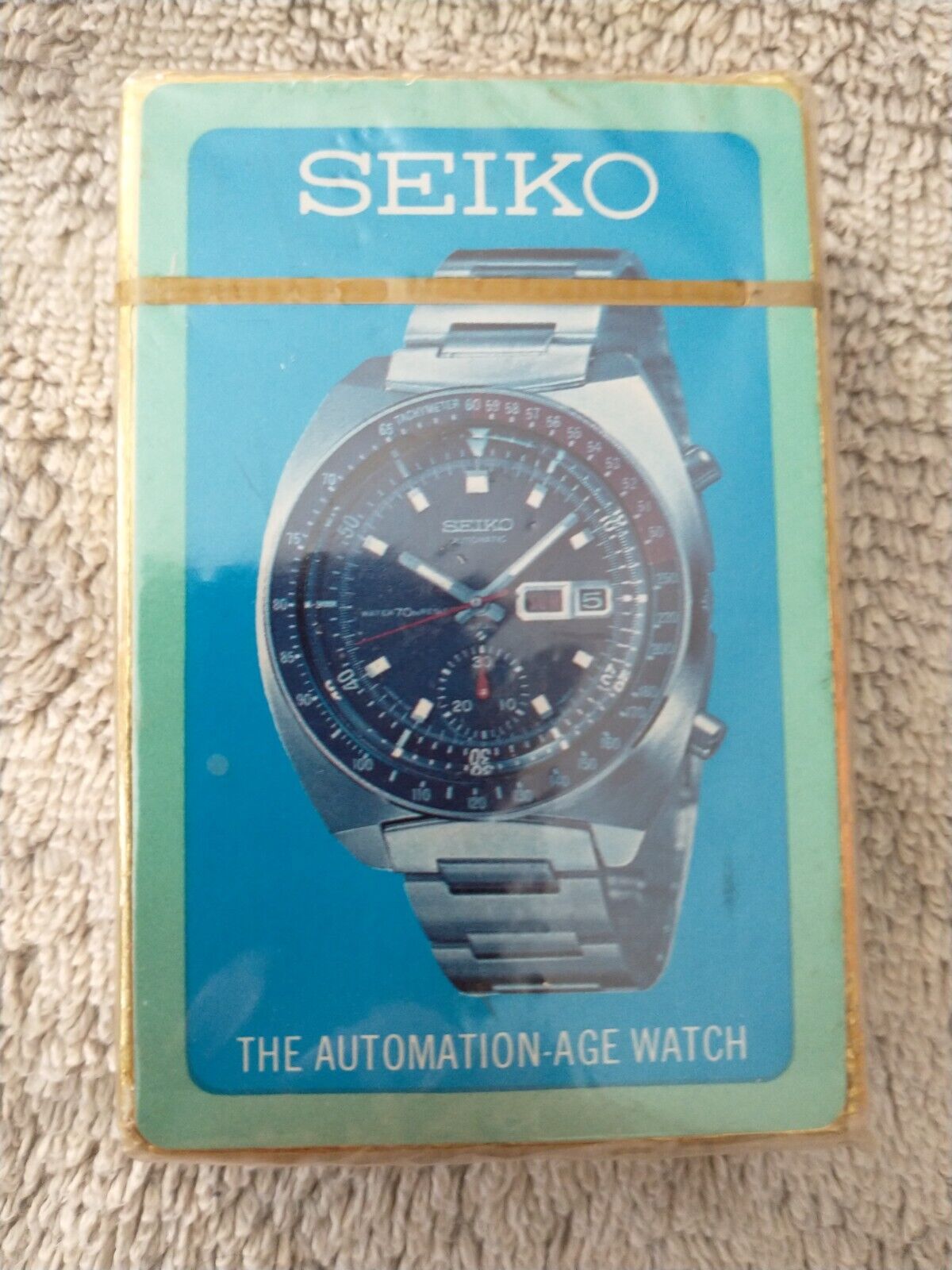 Rare Seiko watch Pogue 6139-6002 Chronograph Vintage Playing Cards (Sealed)