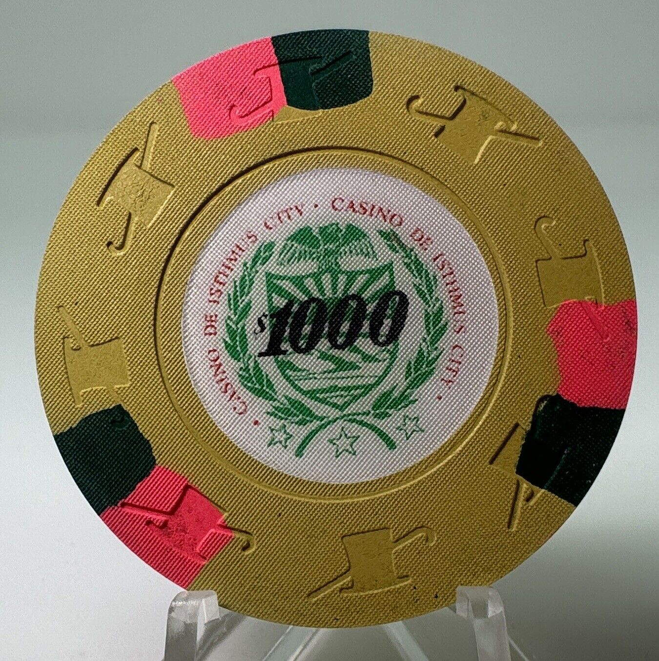 Very rare $1000 43mm IHC Paulson Casino de Isthmus Poker Chip CDI98