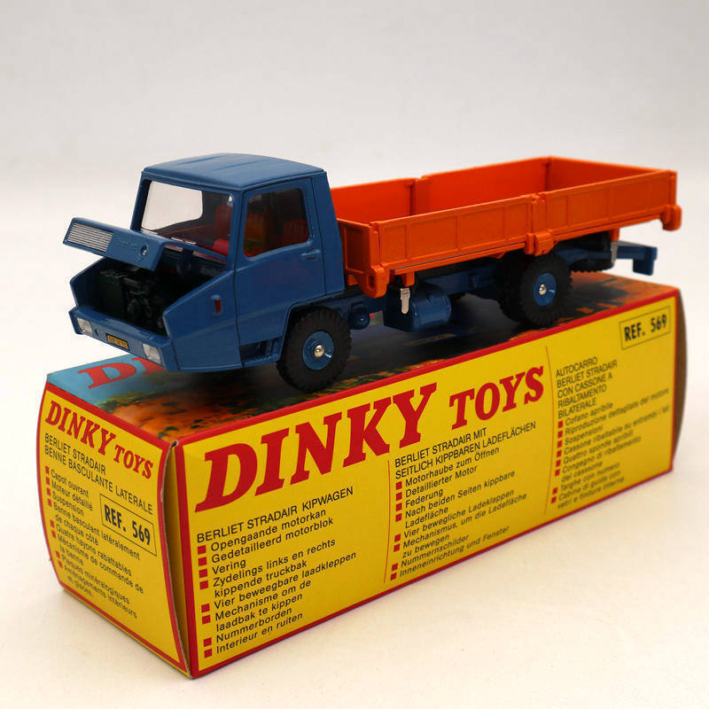 Atlas Dinky toys 569 BERLIET Stradair Benne Basculante Laterale Truck Models Car