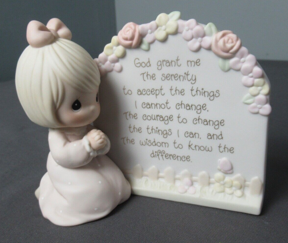 Precious Moments Figurine 1993 Serenity Pray Girl Praying 530697 - 3 c4 hse