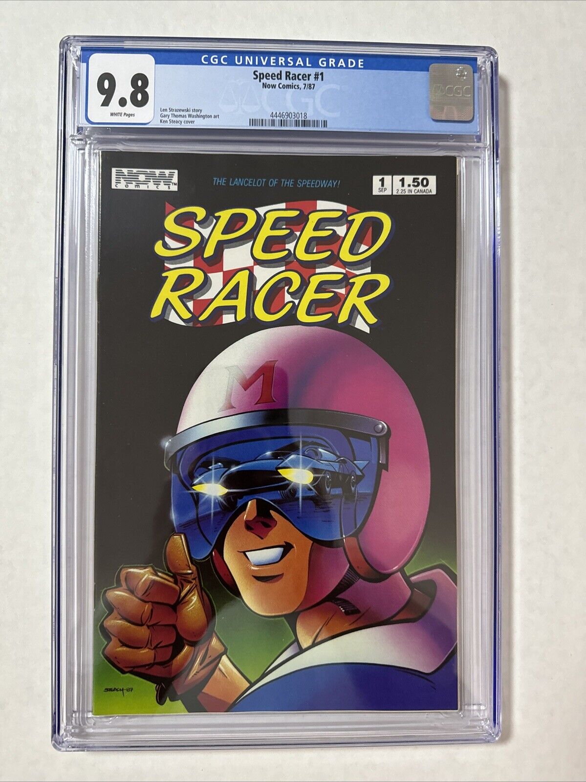 Speed Racer #1 CGC 9.8 1st appearance and origin of Speed Racer in US Comic1987