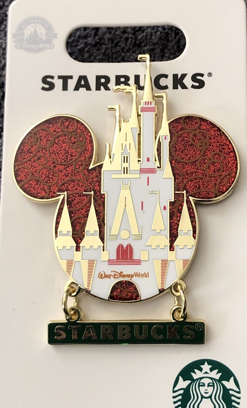 Disney Parks Starbucks Walt Disney World Castle Ears Icon Pin