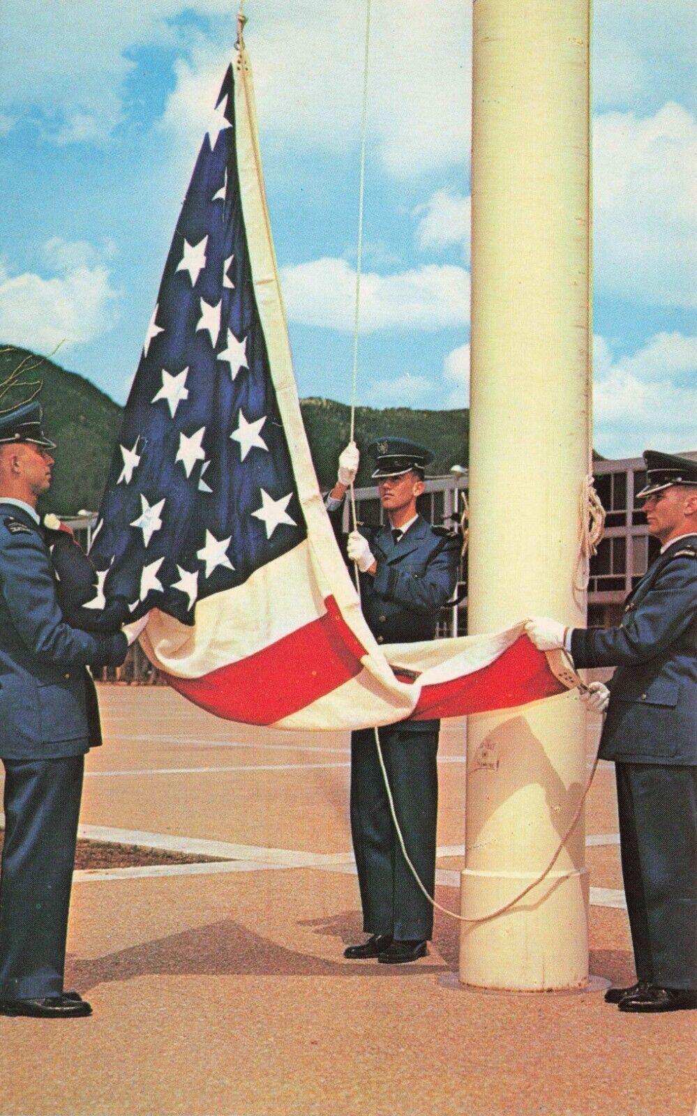 Postcard Colors Ceremony US Air Force Academy Colorado Springs Colorado