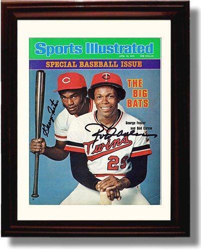 Gallery Framed Rod Carew - George Foster Autograph Replica Print