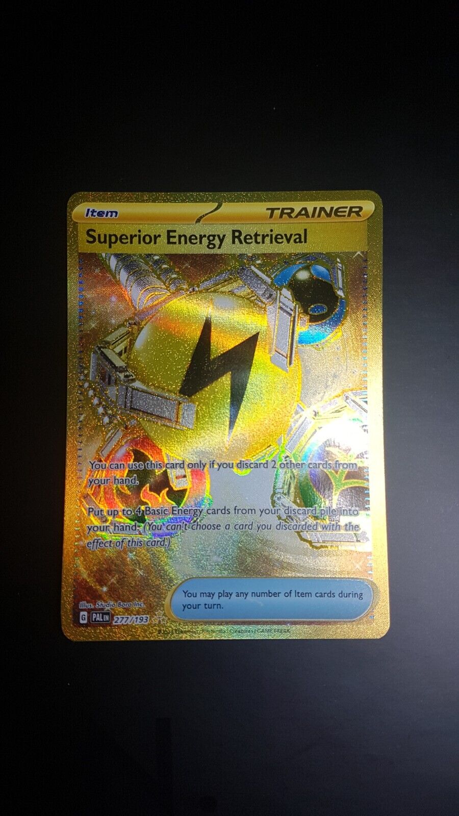 Superior Energy Retrieval 277/193 - Pokemon TCG Paldea Evolved  - NM - Gold