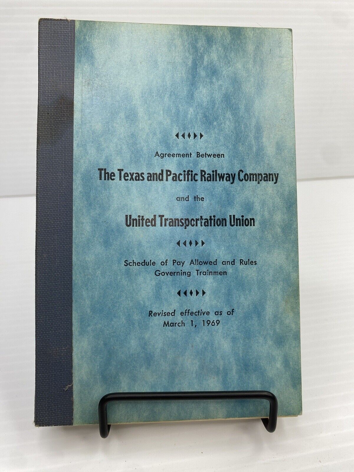 1969 Texas & Pacific Railway Company & United Transportation Union Schedule Pay