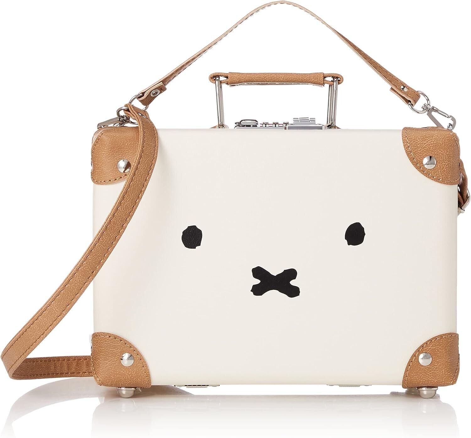 Miffy face design mini trunk shoulder bag white HAPITAS Japan limited new